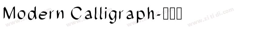 Modern Calligraph字体转换